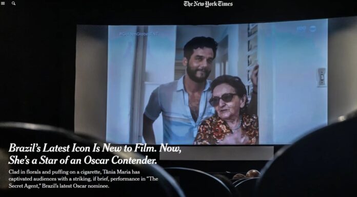 Atriz Tânia Maria é destaque em capa do New York Times